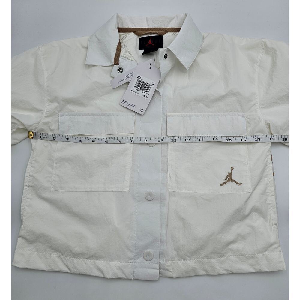 Jordan Kid's Size M White Coaches Jacket NWT - Picture 7 of 10